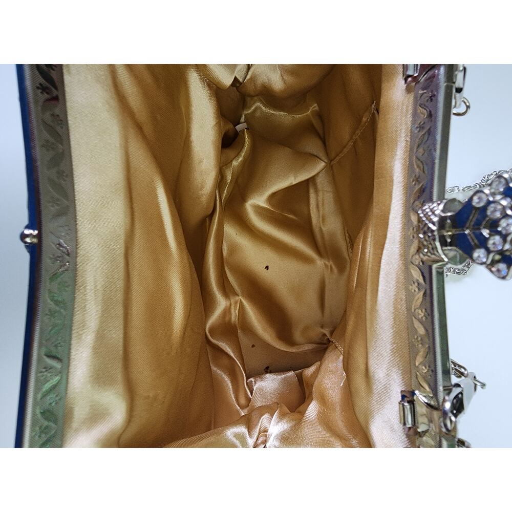 Vintage Gold/Silver Beaded Clutch - Picture 4 of 8